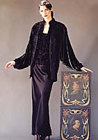 Santiago Jacket, Tuxedo Corset, Long Pegged Skirt